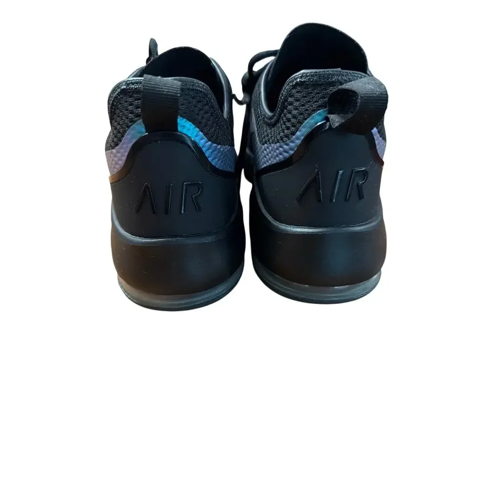 Nike Men's Air Max Motion 2 Black Blue Iridescent Athletic Running Shoes Size 13